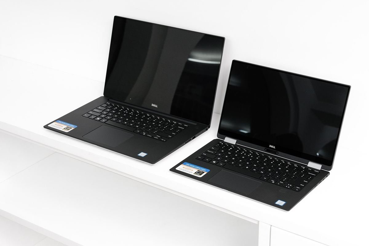 Foto de un portátil Dell XPS 13 y 15